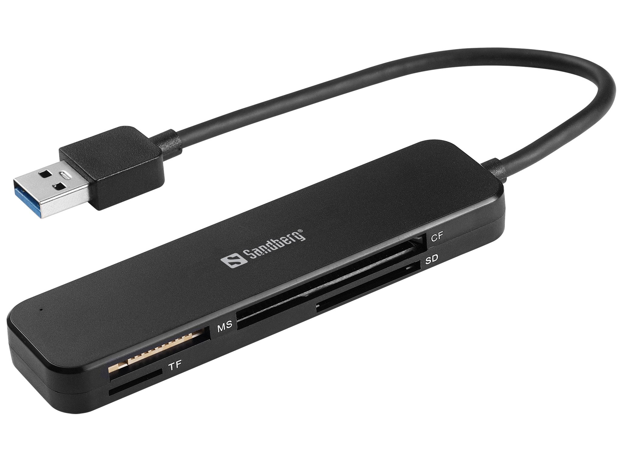 USB-kortlæser med flere porte.