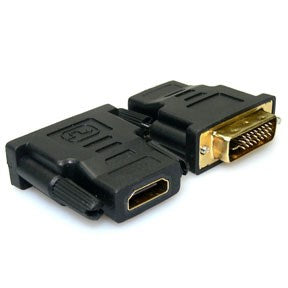 Sort HDMI til DVI adapter.