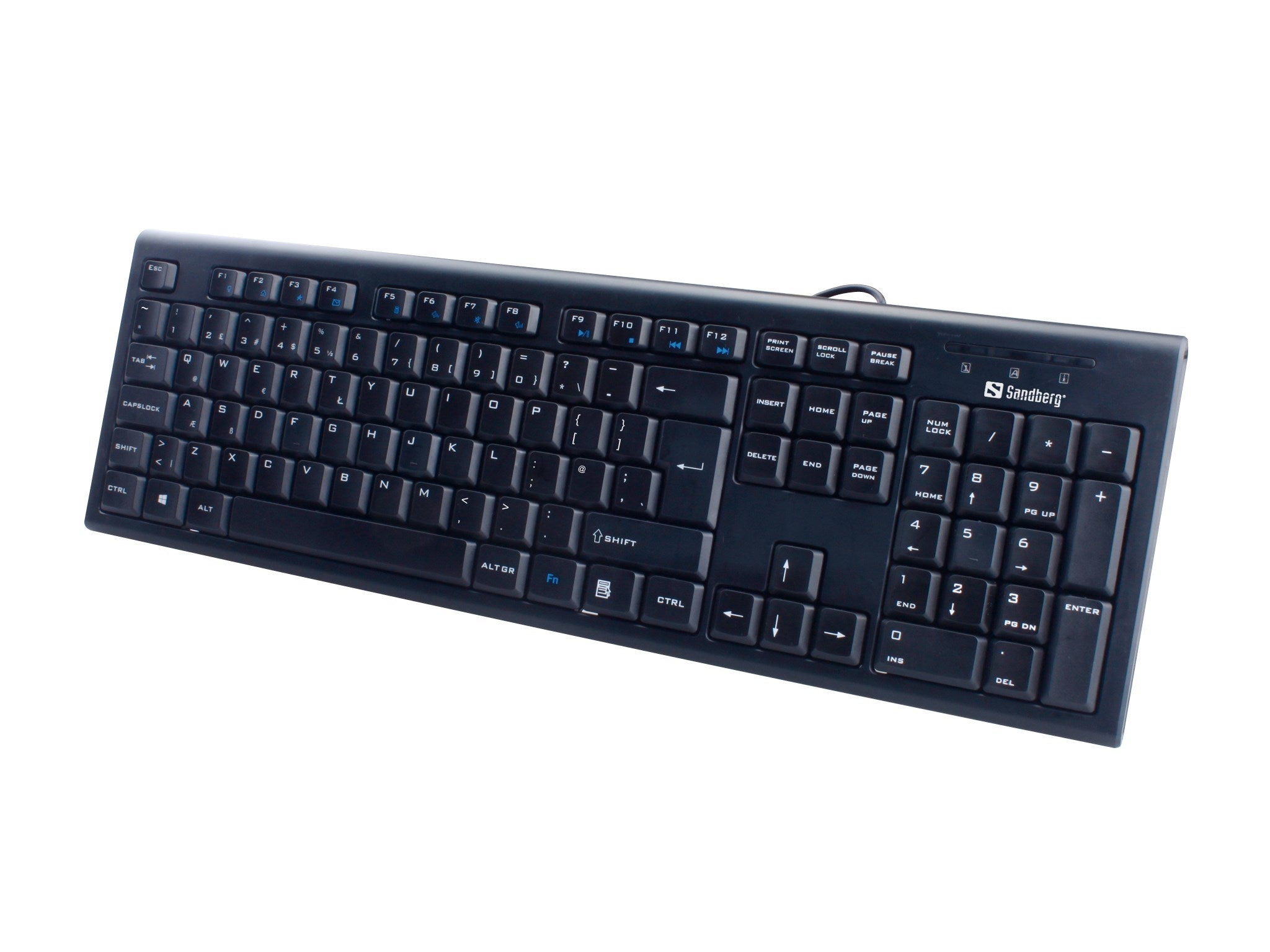 Sort tastatur.