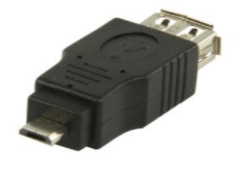 Sort USB-adapter.