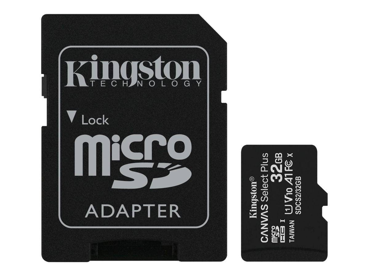 Kingston microSD-kort med adapter.
