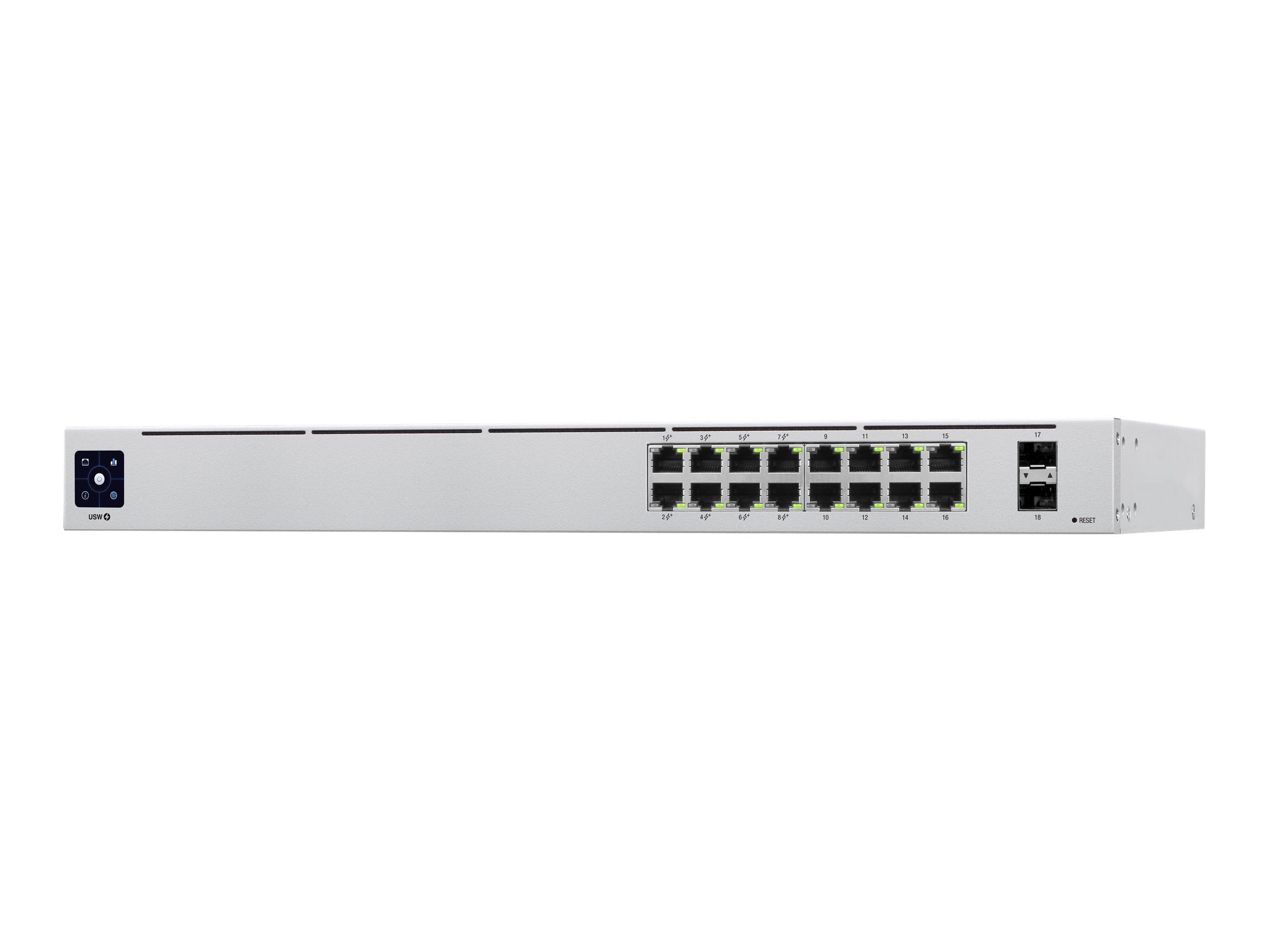 Ubiquiti UniFi Switch USW-16-POE Switch 16-porte Gigabit PoE+ - Lootbox.dk