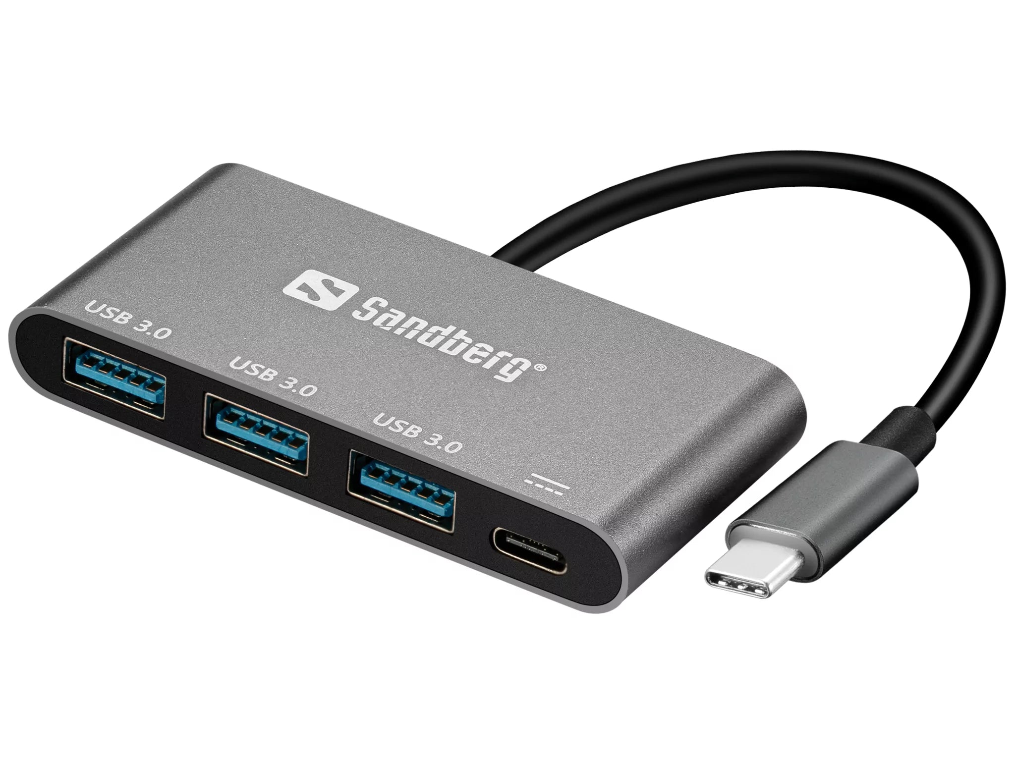 Sandberg USB-C to 3 x USB 3.0 Converter, Hvid
