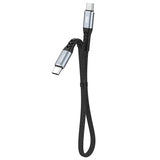 Dudao L10C USB-C to USB-C cable 100W 0.23m sort