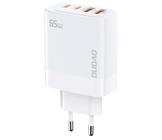 Dudao A65EU Adapter 65Watt GaN 2xUSB-C + 2xUSB-A