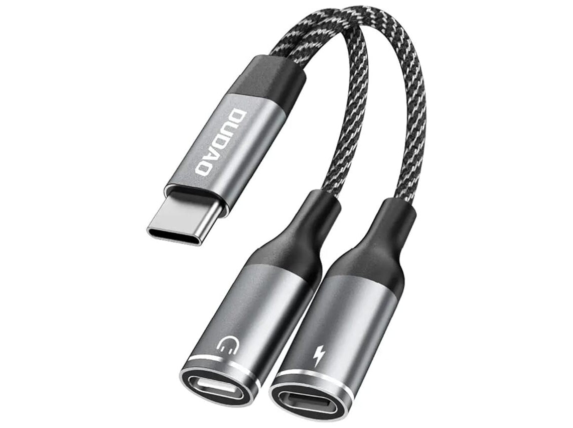 Dudao L13C+ 2-i-1 USB-C til USB-C adapter