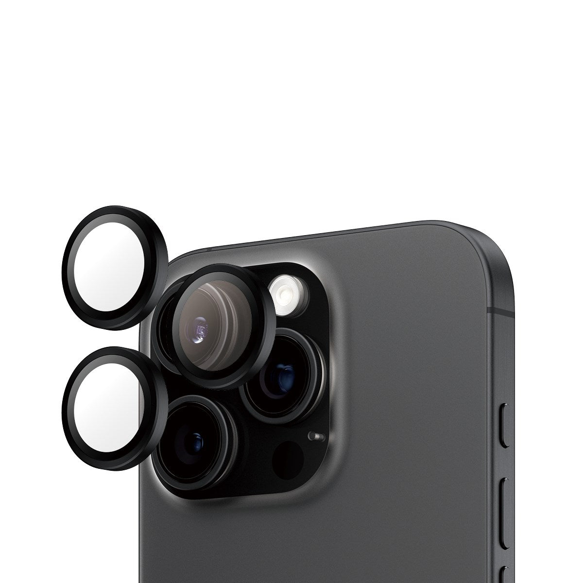 PanzerGlass™ iPhone 16 Pro/16 Pro Max Hoops, Sort