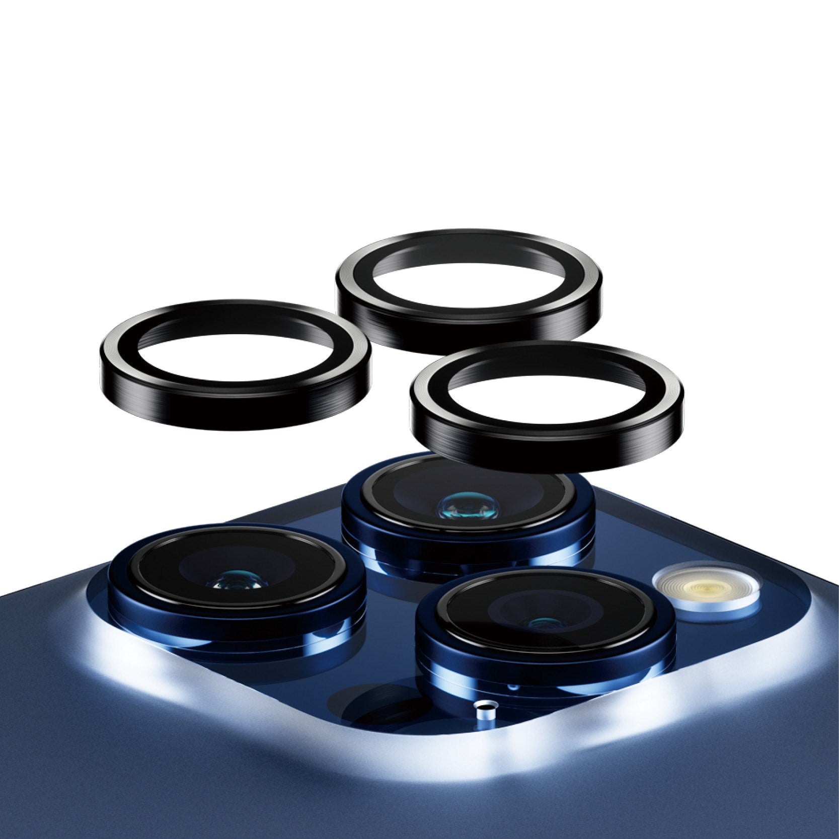 PanzerGlass™ iPhone 15 Pro/15 Pro Max Hoops, Sort