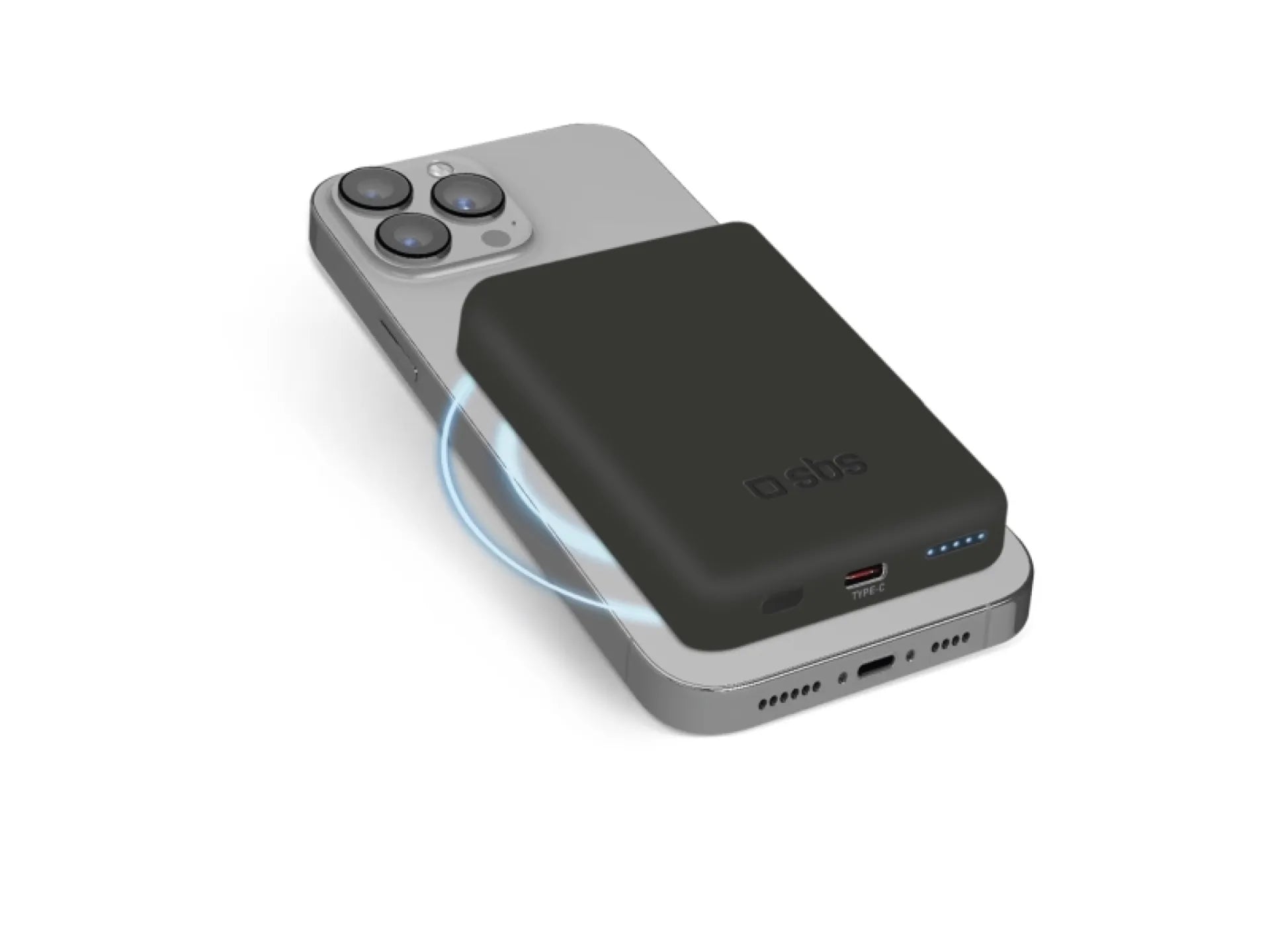 SBS 5000 mAh trådløs magnetisk powerbank