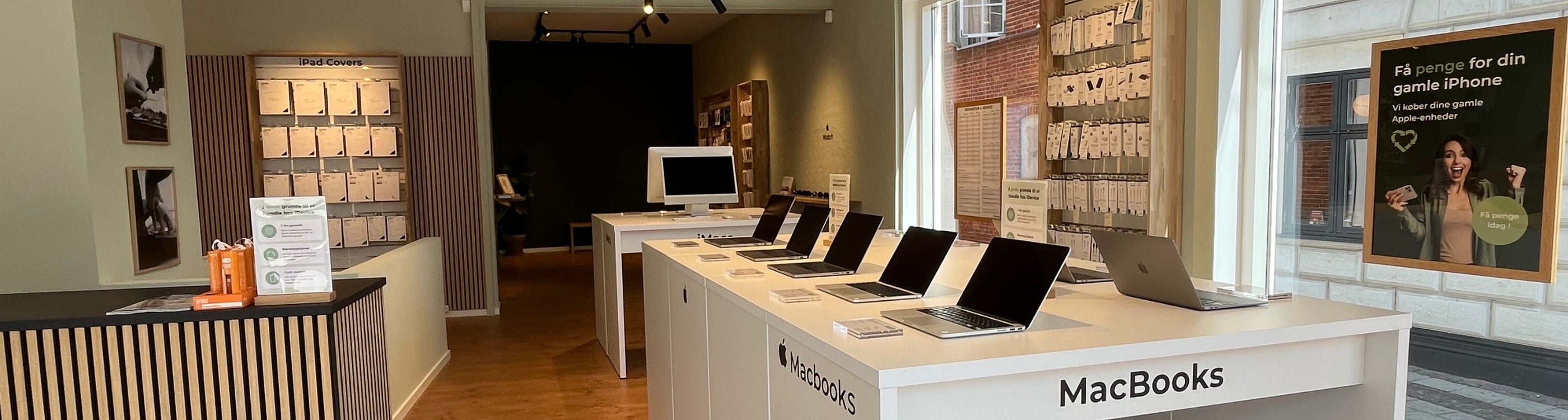 inde i iDevice butikken i Vordingborg