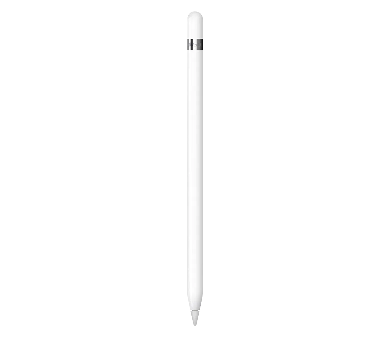 Apple Pencil (1st generation) on black background.