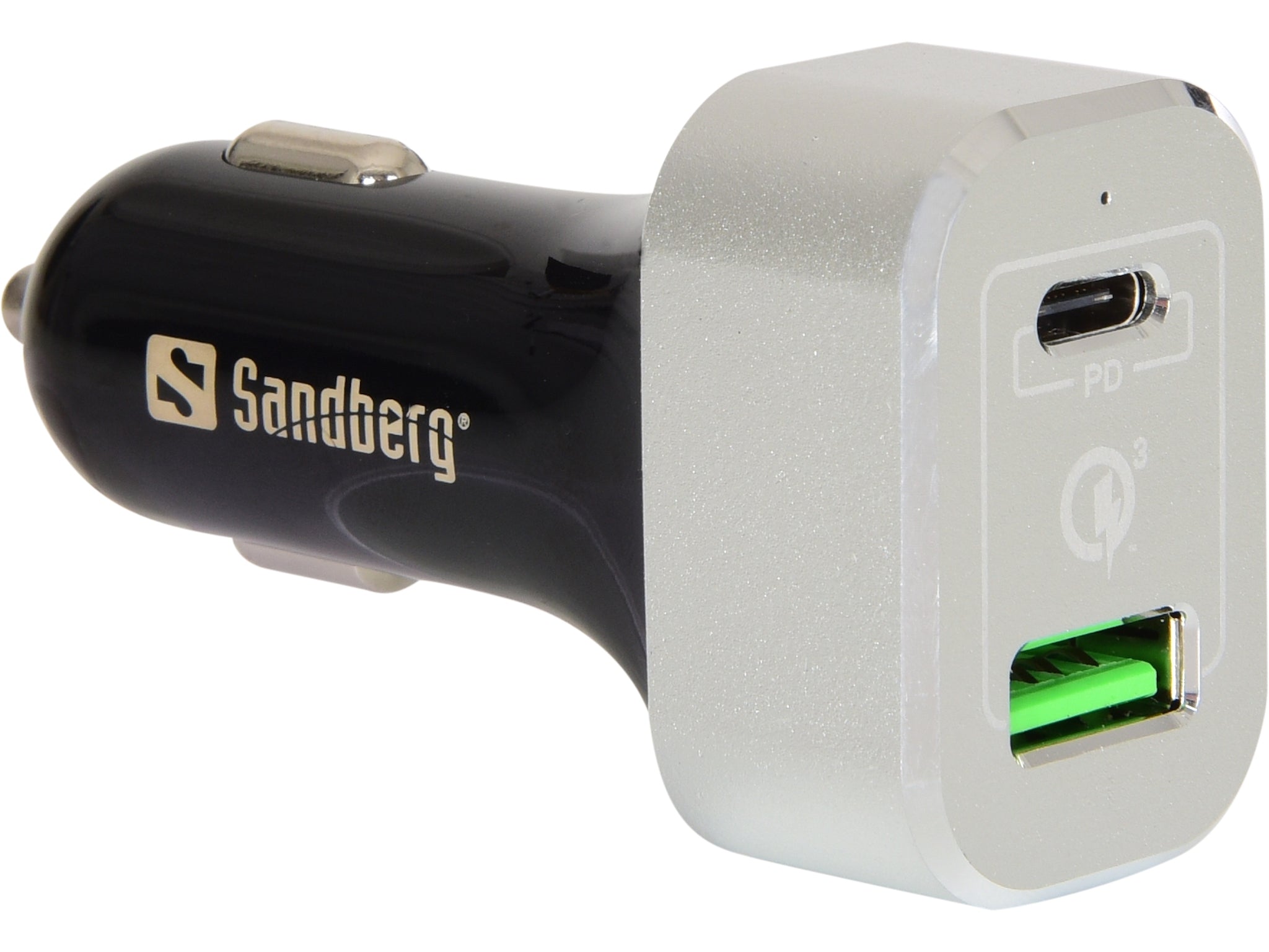 Sandberg Bil Oplader USB-C & USB 3.0
