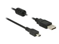 DeLOCK USB 2.0 USB-kabel 5m Sort - Lootbox.dk