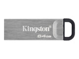 Kingston DataTraveler Kyson 64GB, USB 3.2, Sølv