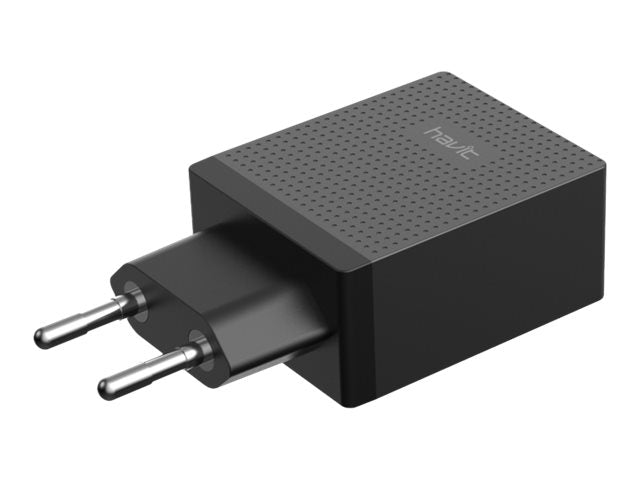 Havit 4 port USB Charger Sort - Lootbox.dk